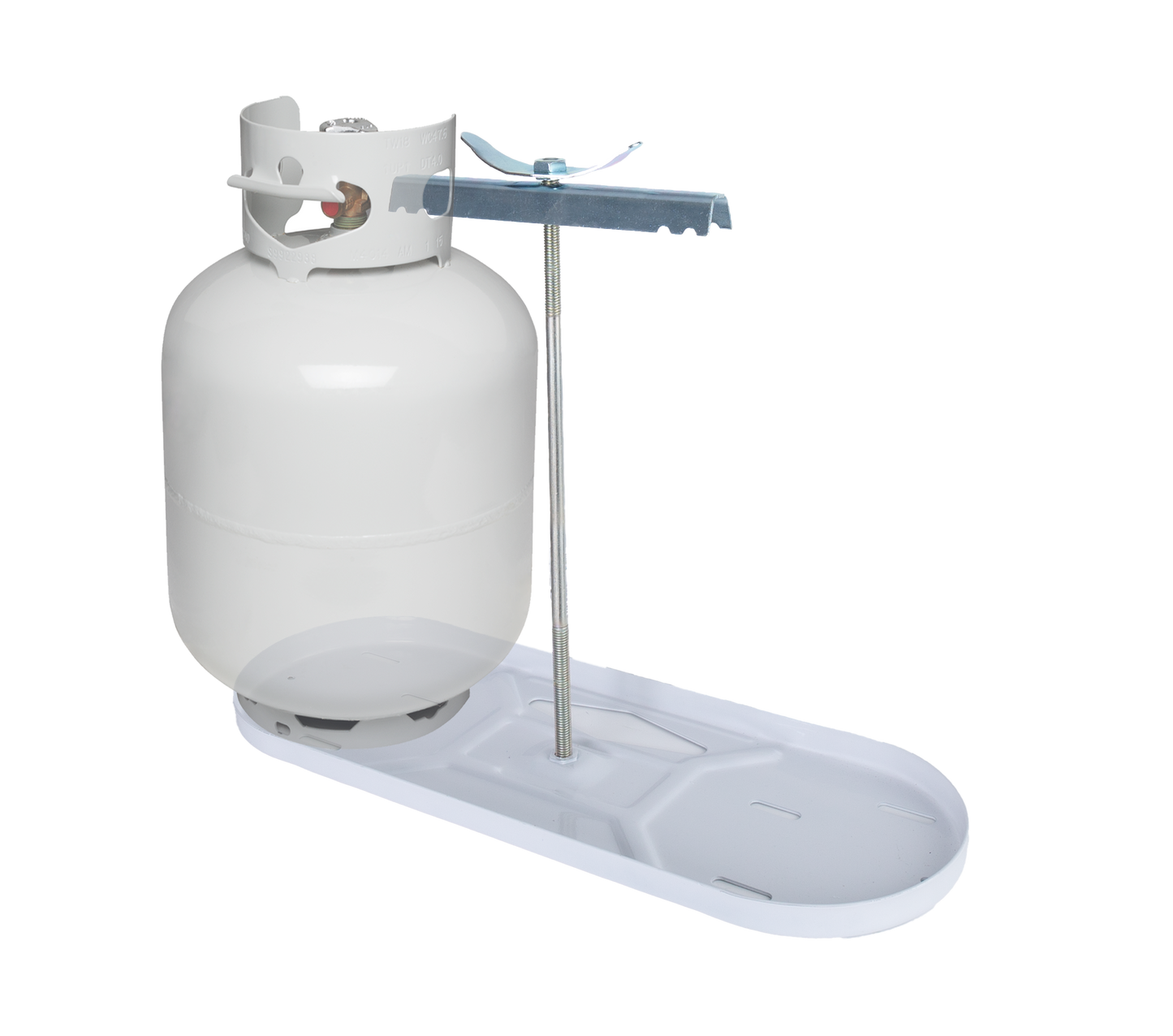 Propane tank Pan kit, 20#, White / TPKW-20 Vigilante Locks