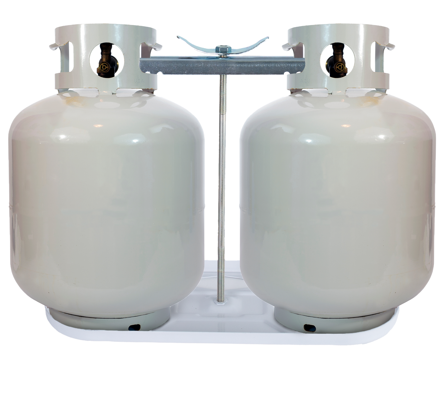 Propane tank Pan kit, 20#, White / TPKW-20 Vigilante Locks