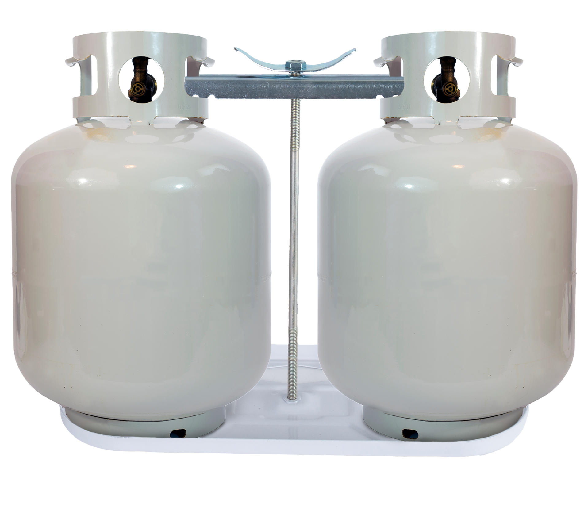 Propane tank Pan kit, 20#, White / TPKW-20 Vigilante Locks